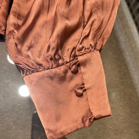 Wilfred Copper Satin Blouse - Picture 6 of 9